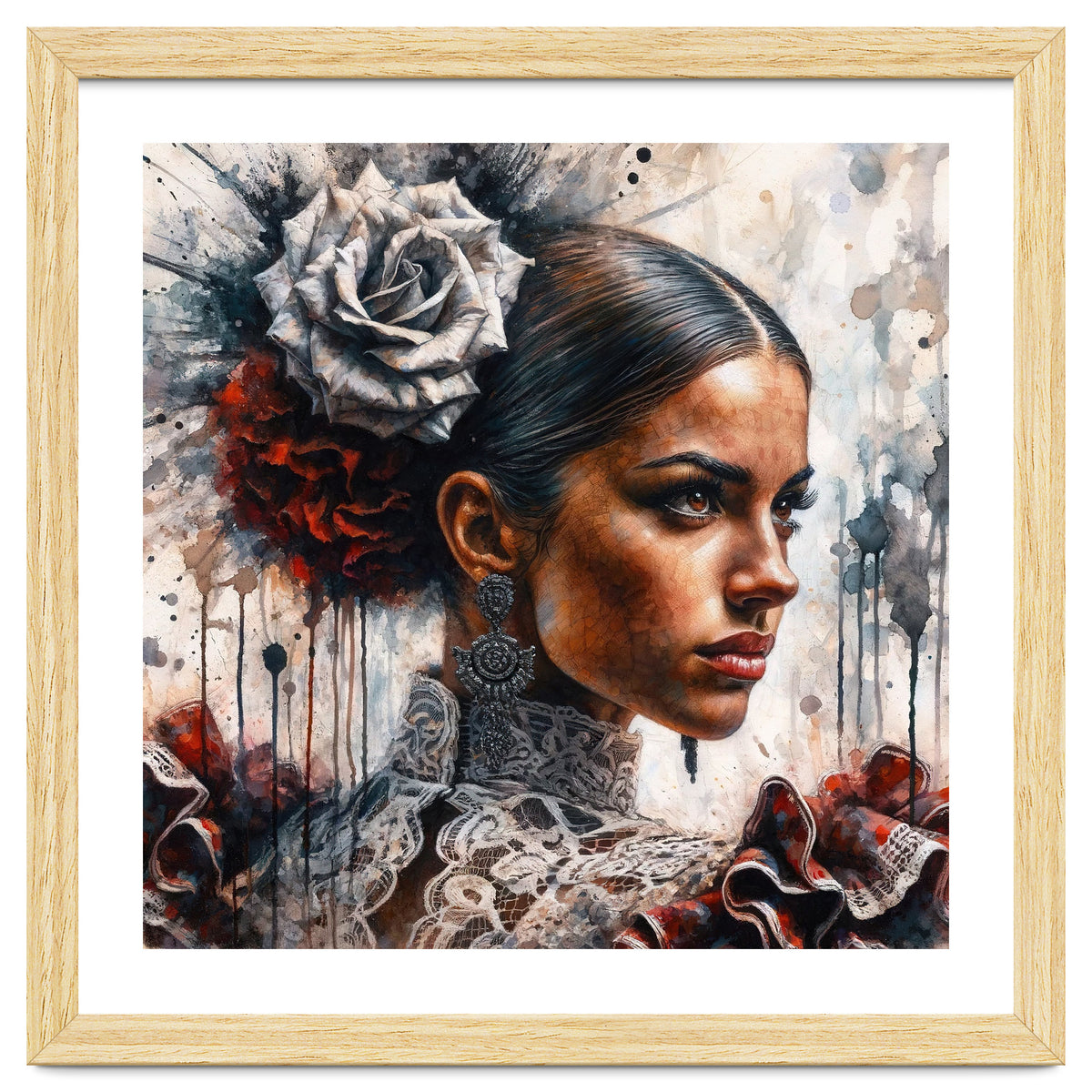 Watercolor Flamenco Dancer #3