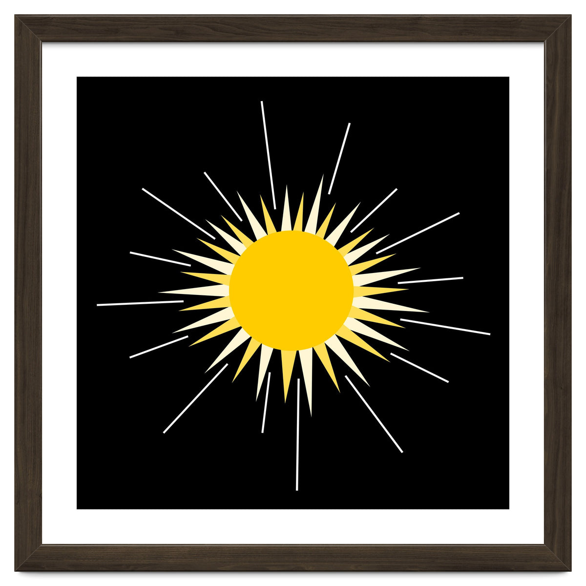 Yellow Bright Radiant Shinning Sun