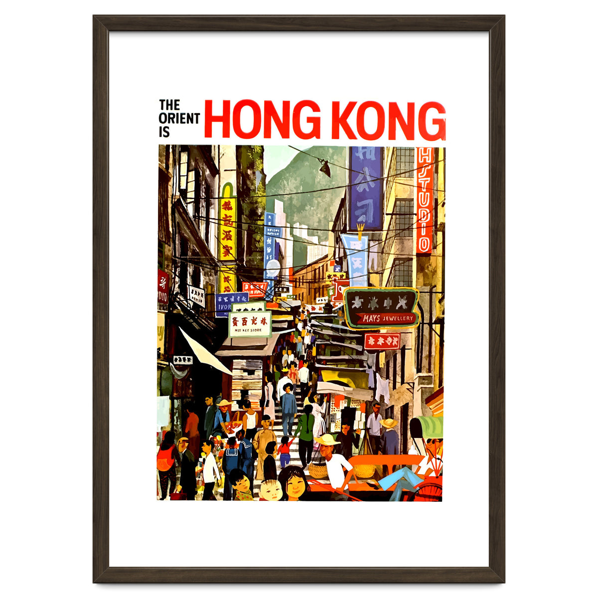 Hong Kong, in People Crowd