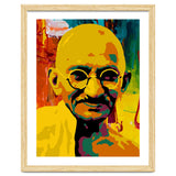 Mahatma Gandhi Colorful Abstract Art thumbnail