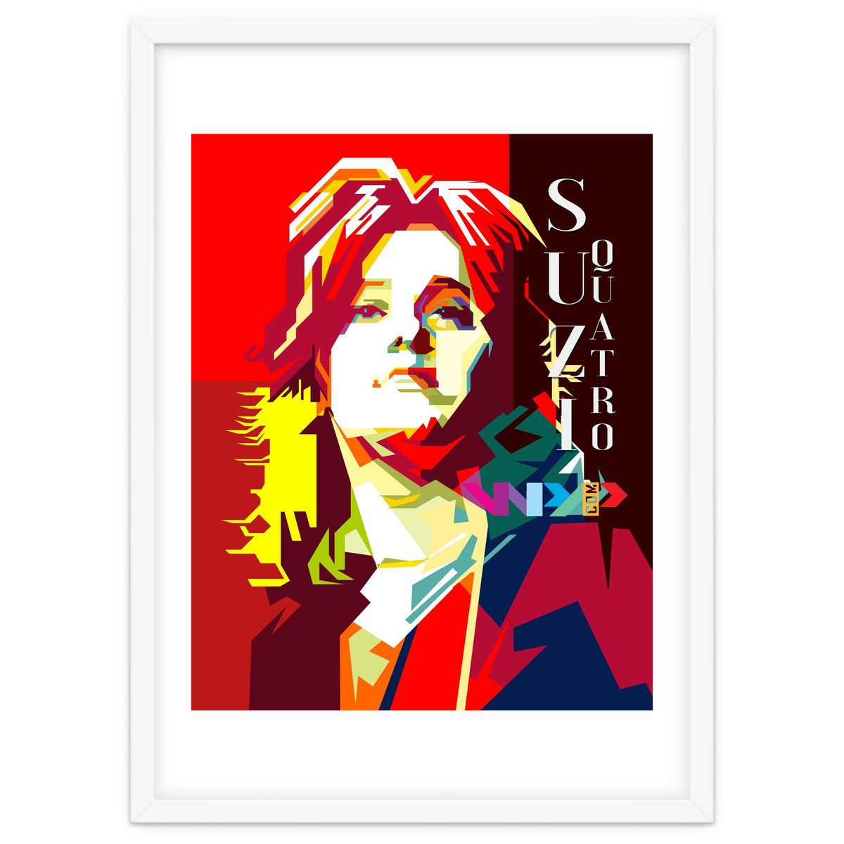 Suzi Quatro Rock N Roll Blues Singer Musician Pop Art WPAP