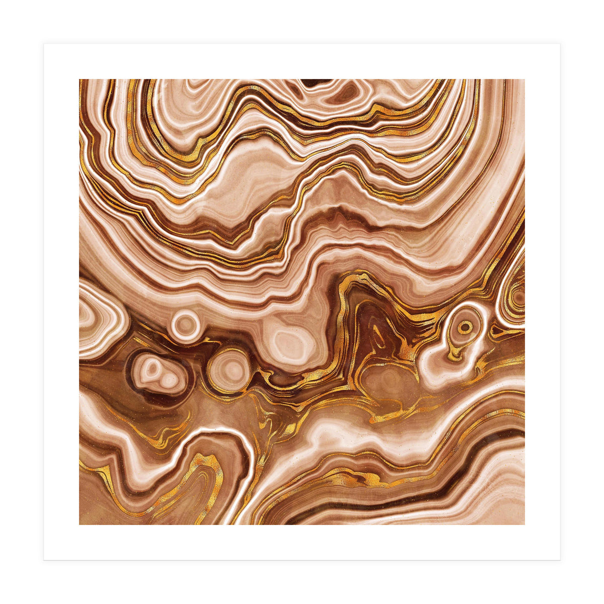 Golden Agate Texture 09 (Print Only)