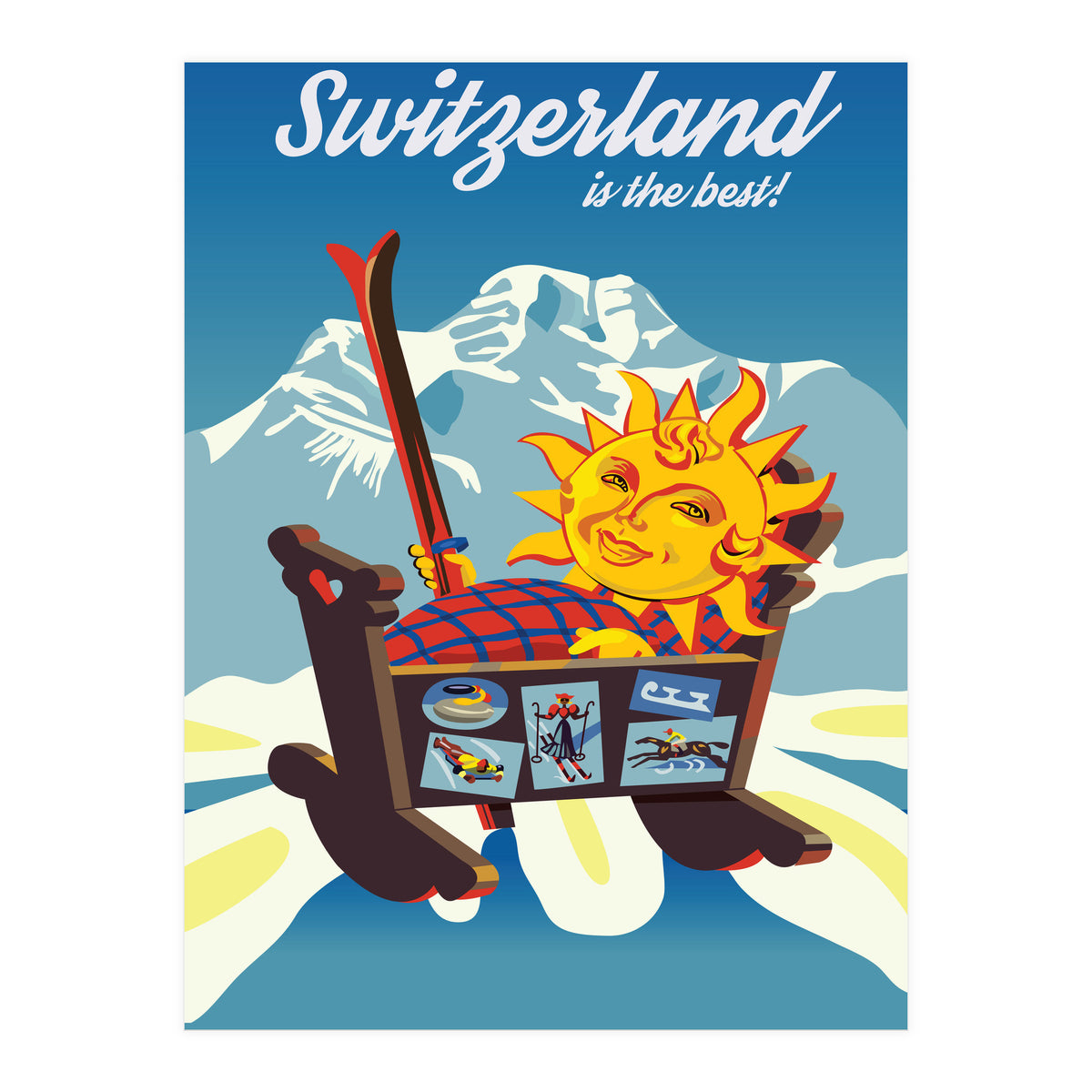 Switzerland, the Cradle of Ski Sports (Print Only)