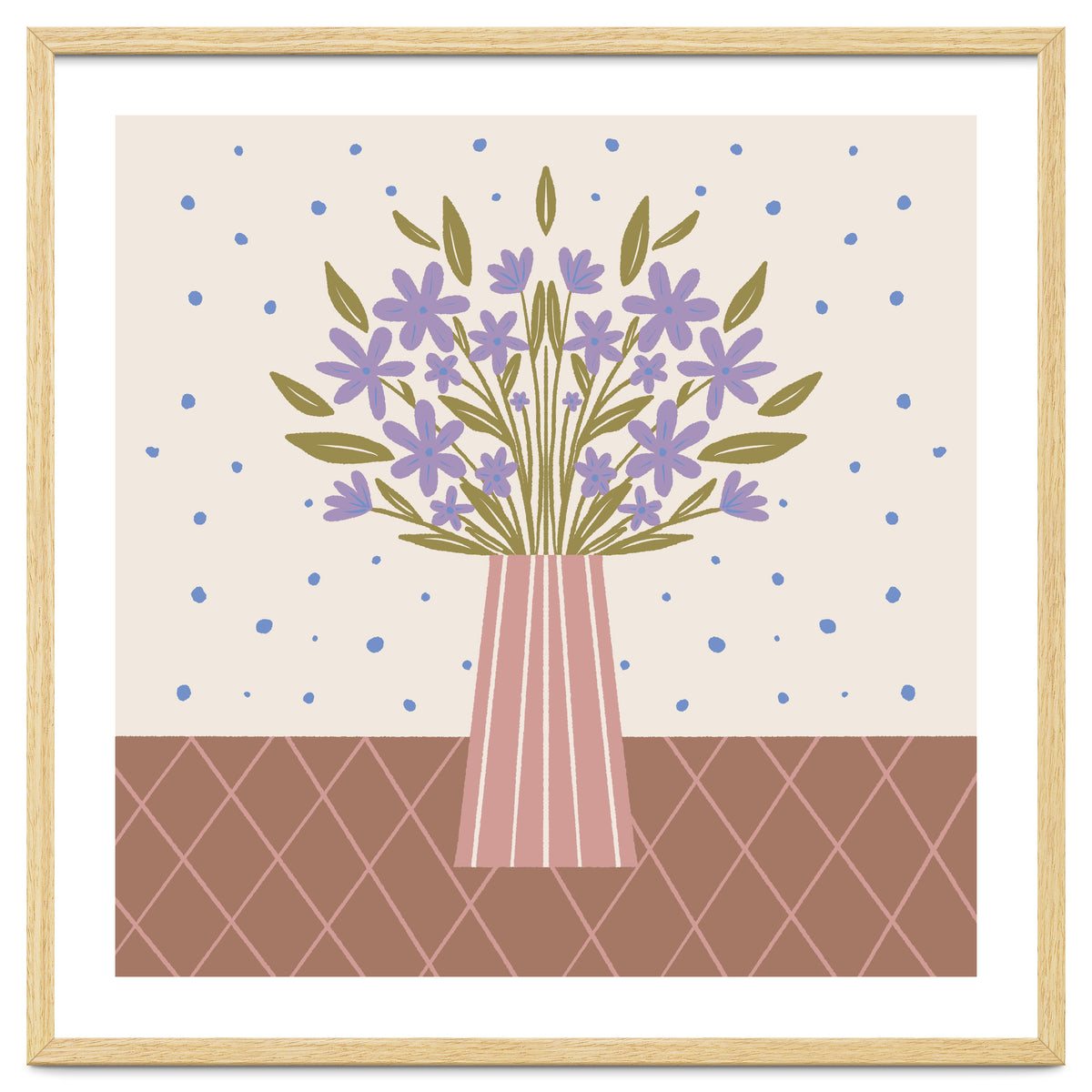 Flower Vase Mocha Mousse