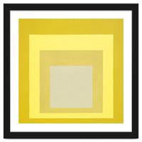 JOSEF ALBERS - HOMAGE TO THE SQUARE YELLOW WHITE