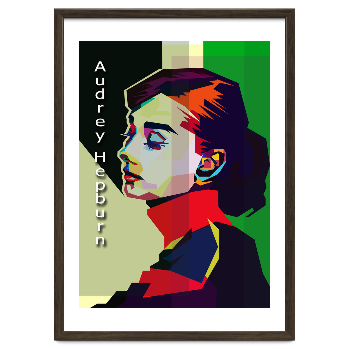 Beauty Audrey Hepburn Pop Art WPAP