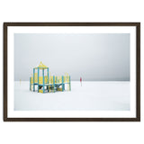 Playground in the winter seascape thumbnail
