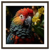 Vibrant Macaw Parrot With Red And Yellow thumbnail