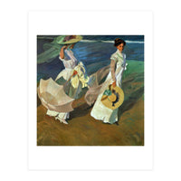 Joaquín Sorolla / 'Walk on the Beach', 1909, Oil on canvas, 205 x 200 cm. (Print Only)