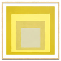 JOSEF ALBERS - HOMAGE TO THE SQUARE YELLOW WHITE