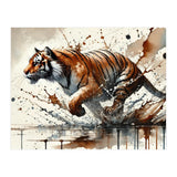 Dynamic Tiger In Motion (Print Only) thumbnail