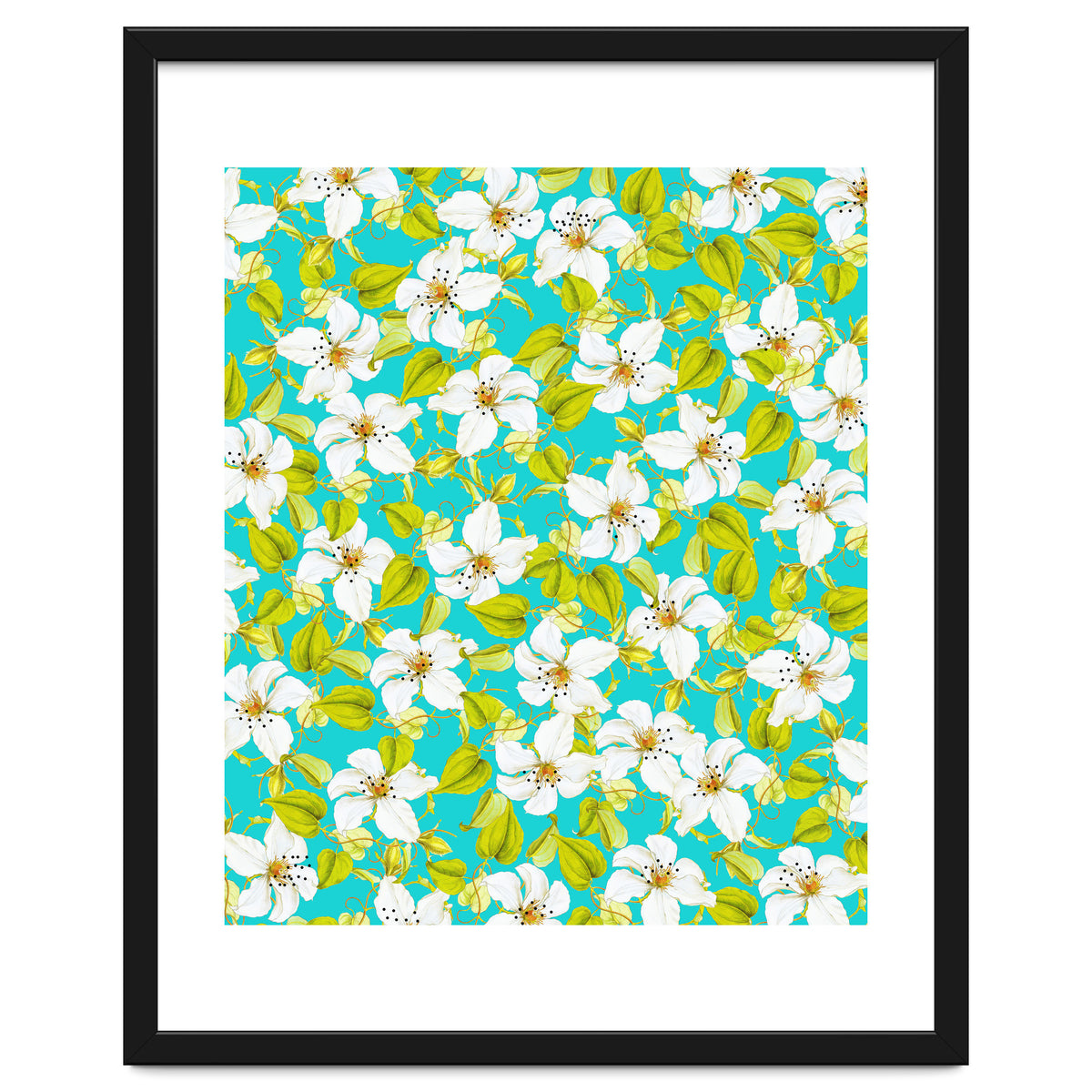 White Floral #society6 #decor #pattern