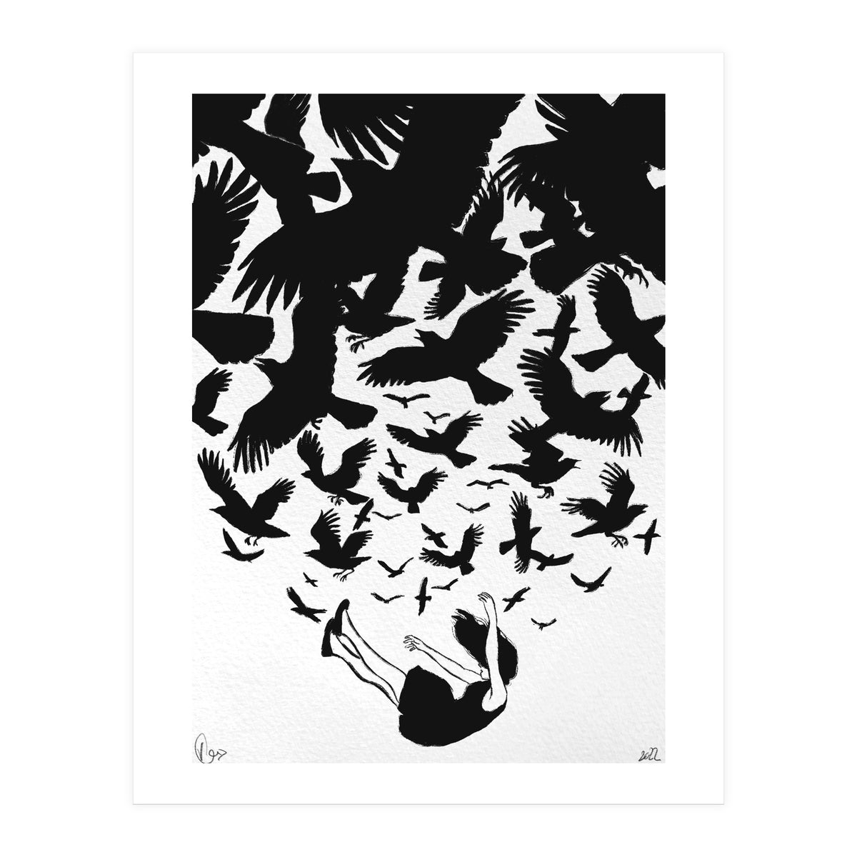 fallen Raven (Print Only)