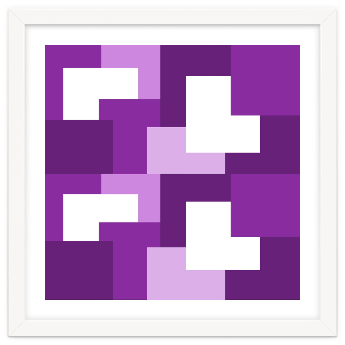 Purple Abstract Square Tiles
