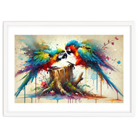 Tropical Macaw Pair