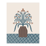Earthy Modern Vase with Florals (Print Only) thumbnail