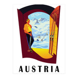 Austria Ski Track At The Door (Print Only) thumbnail