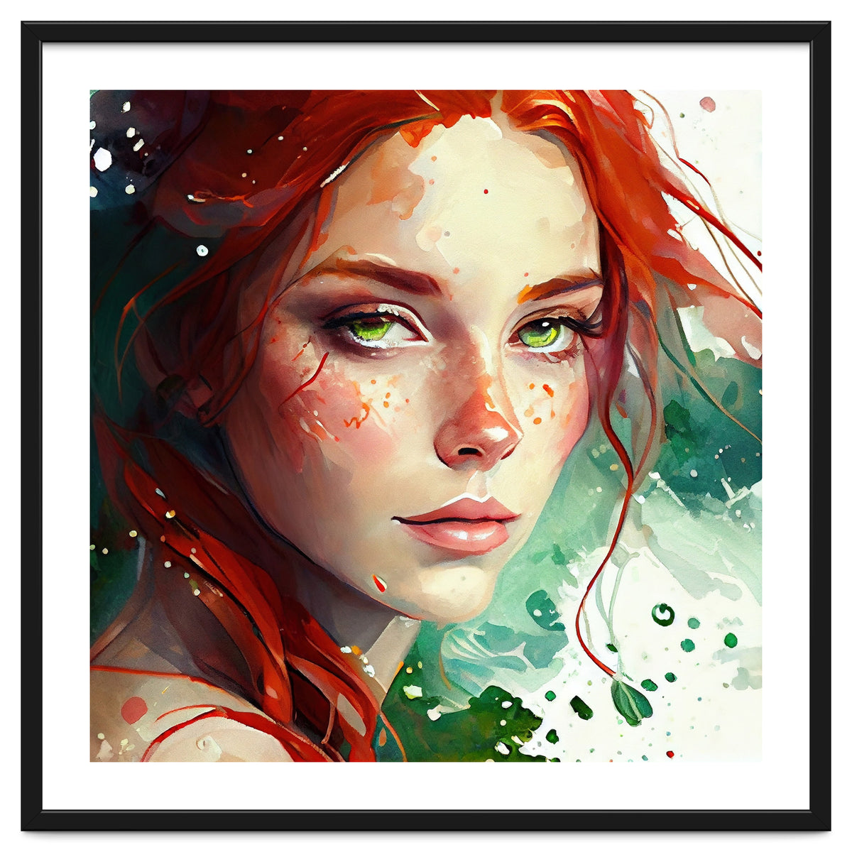 Watercolor Little Mermaid