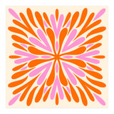 Symmetry Petals - pink and orange (Print Only) thumbnail