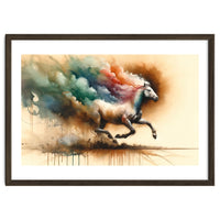 Galloping Horse Color Burst