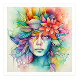 Watercolor Tropical Woman #2 (Print Only) thumbnail