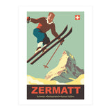 Ski Jump on Zermatt, Switzerland (Print Only) thumbnail
