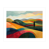 Abstract Tuscan Hills Landscape Painting (Print Only) thumbnail