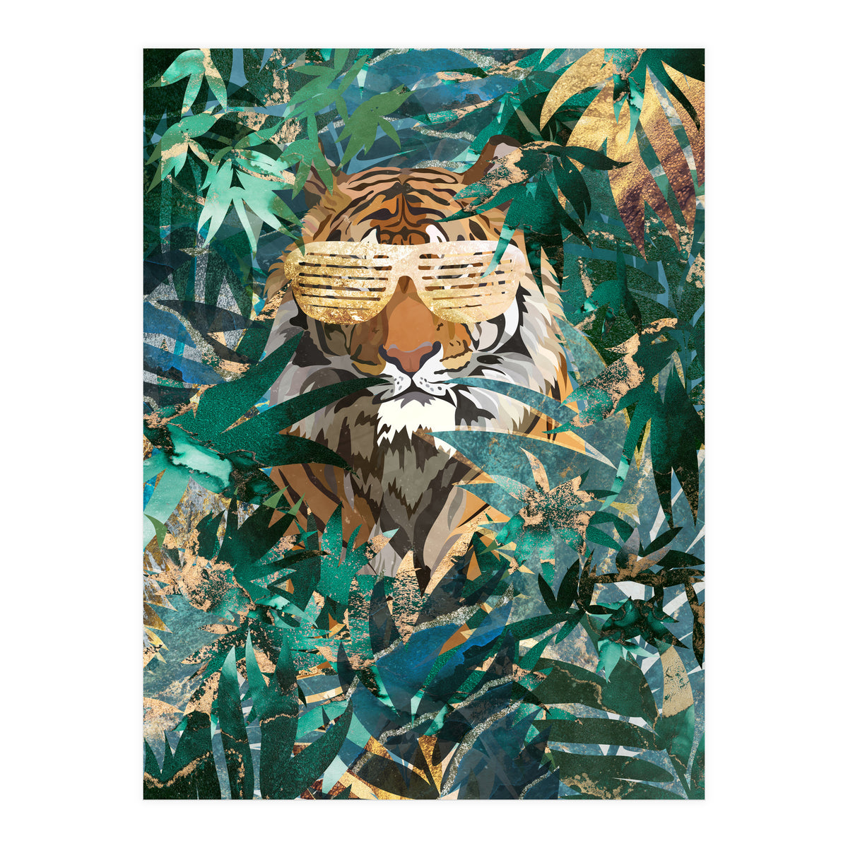 Hip hop tiger in the jungle (Print Only)