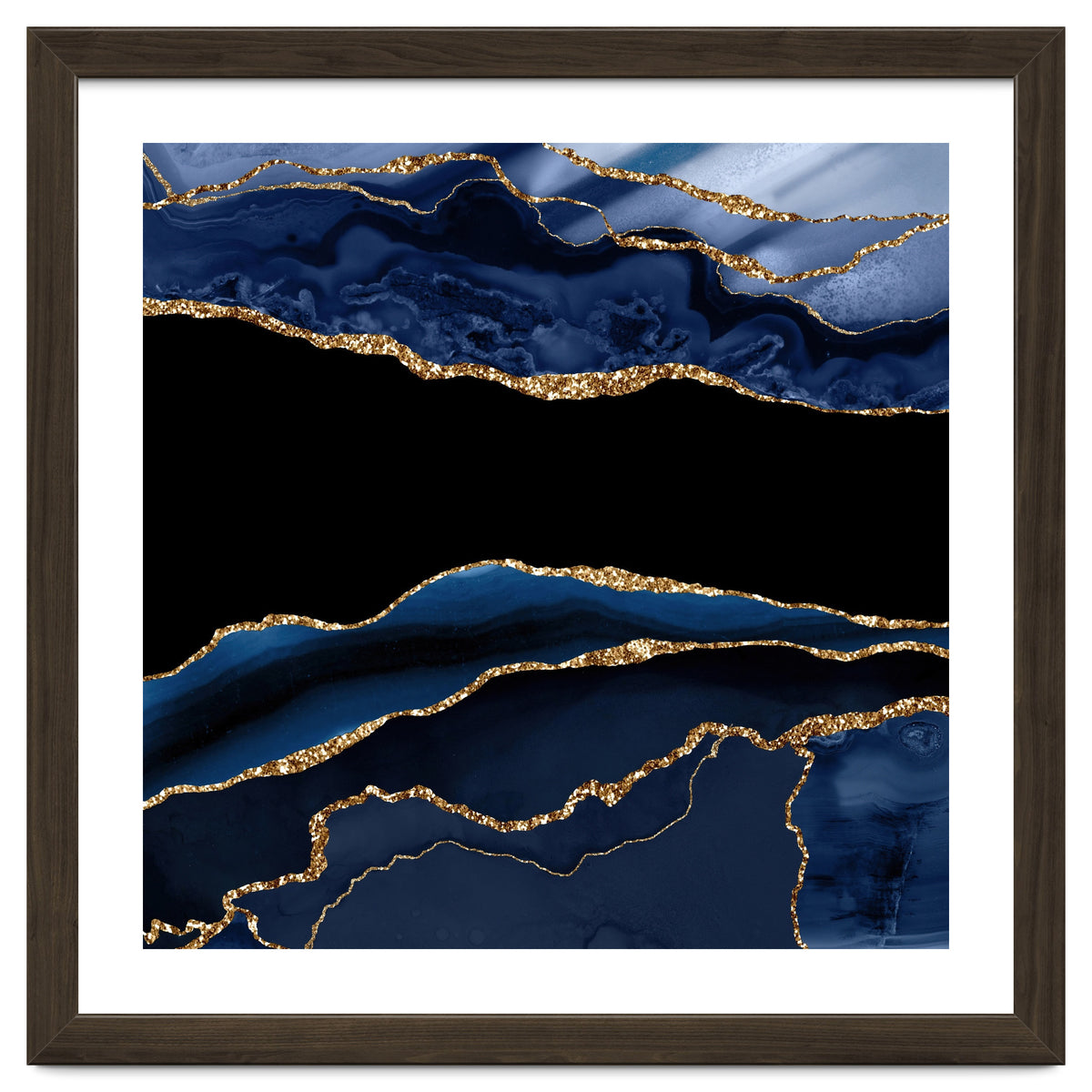 Navy & Gold Agate Texture 11