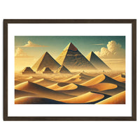 Vintage Egypt, Pyramids Of Giza Poster