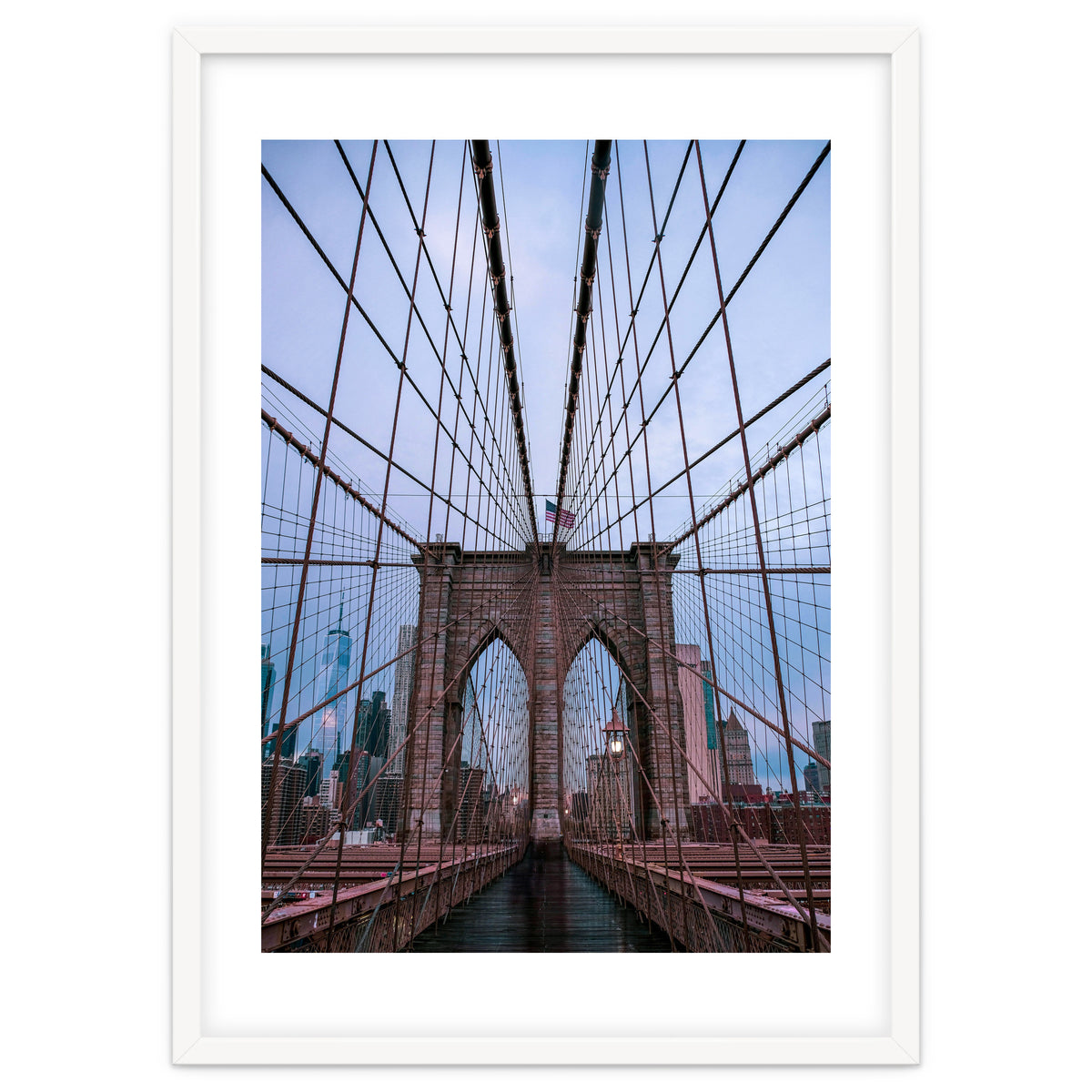 Brooklyn Bridge at Dawn, Iconic New York City Photography