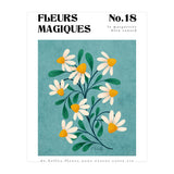 Magical Flowers No.18 Duck Egg Daisies (Print Only) thumbnail