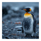 King Penguin Standing In The Rain (Print Only) thumbnail