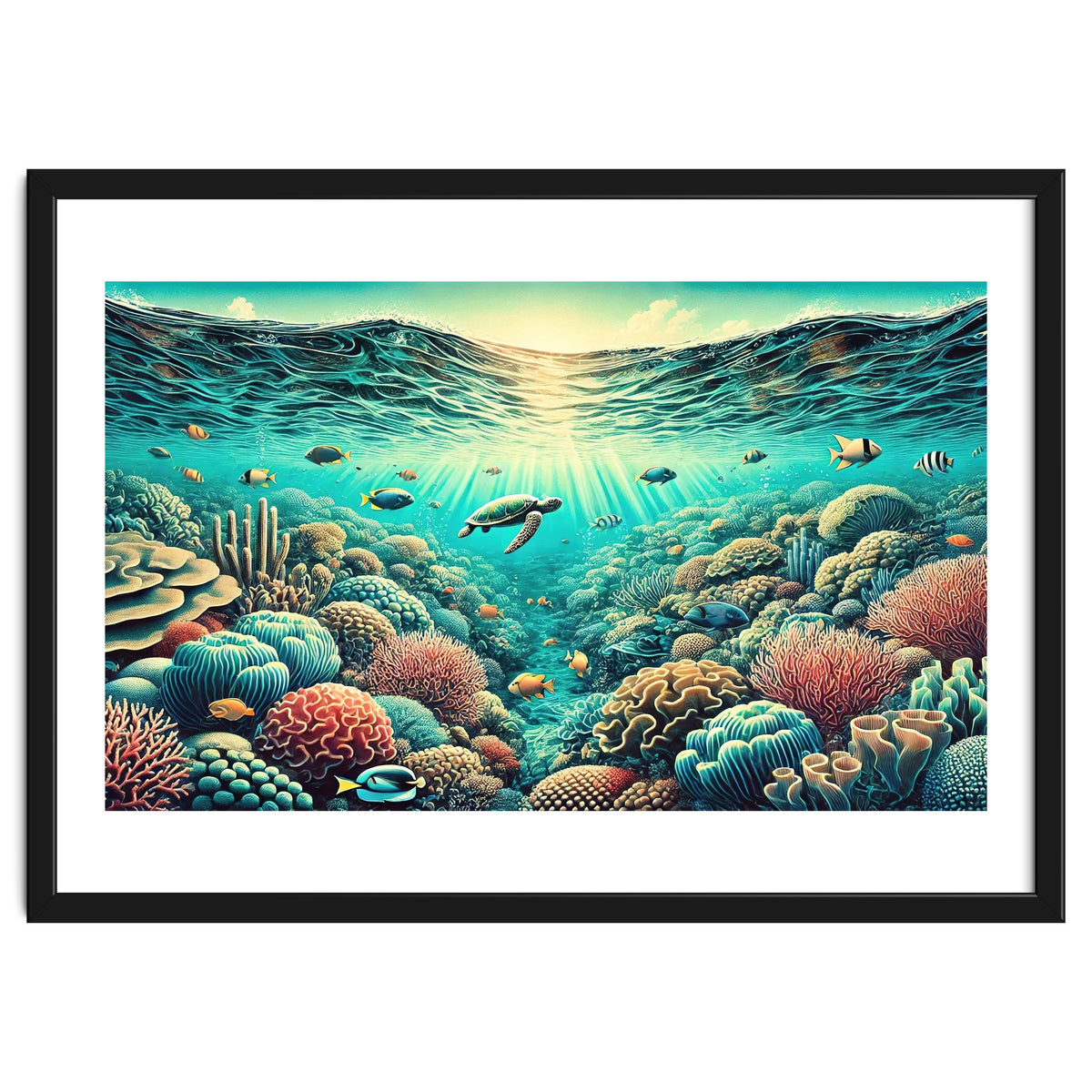 Vintage Australia, Great Barrier Reef Poster