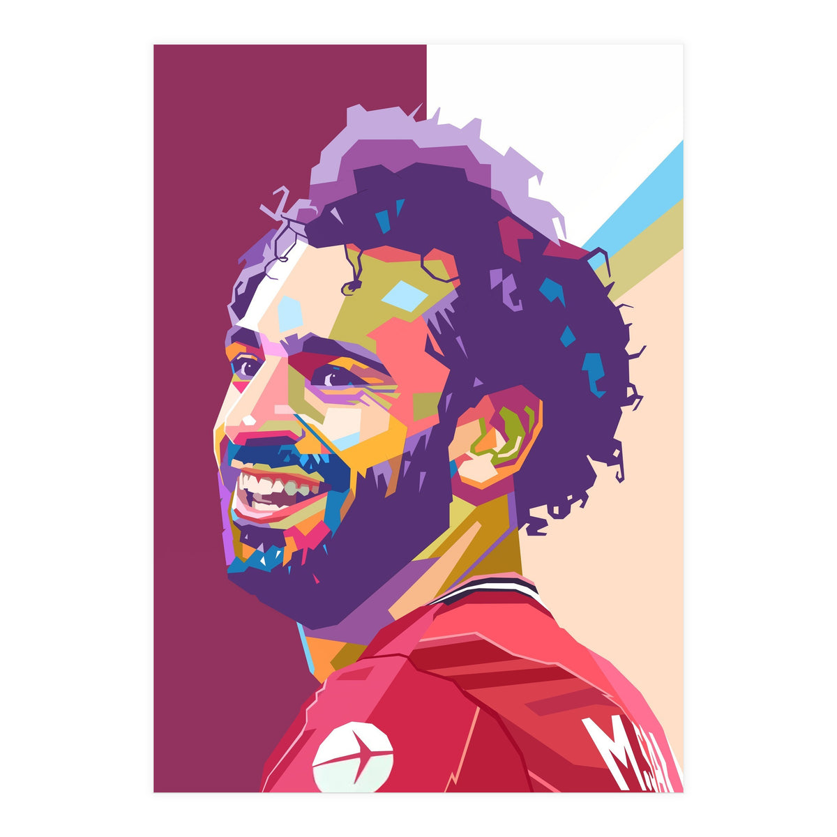 Mohamed Salah pop art portrait (Print Only)