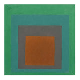 JOSEF ALBERS - HOMAGE TO THE SQUARE GREY BROWN GREEN (Print Only) thumbnail