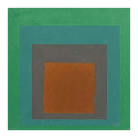 JOSEF ALBERS - HOMAGE TO THE SQUARE GREY BROWN GREEN (Print Only)