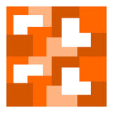 Orange Abstract Square Tiles (Print Only) thumbnail