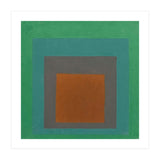 JOSEF ALBERS - HOMAGE TO THE SQUARE GREY BROWN GREEN (Print Only) thumbnail
