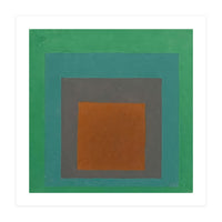 JOSEF ALBERS - HOMAGE TO THE SQUARE GREY BROWN GREEN (Print Only)
