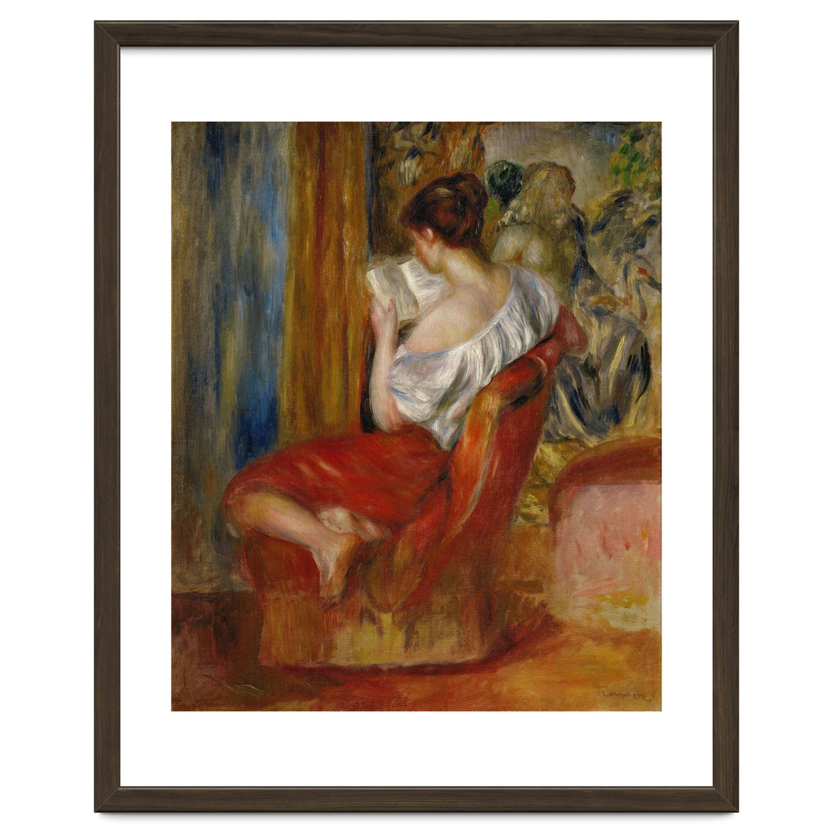 La liseuse-reading woman, around 1900. Oil on canvas, 56 x 46 cm.