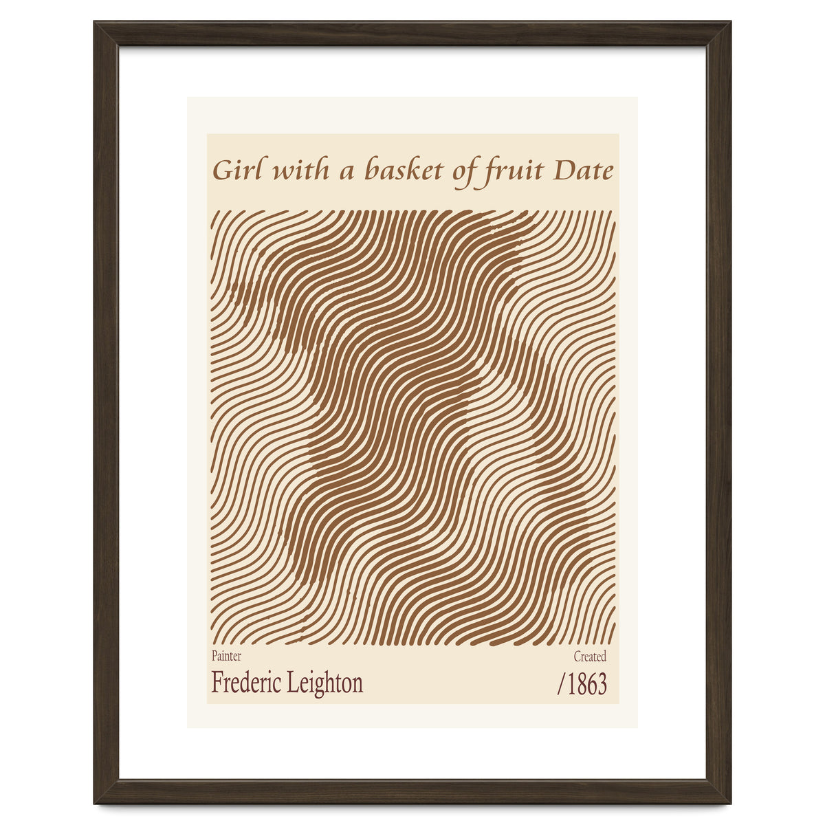 Girl With A Basket Of Fruit Date – Frederic Leighton (1863)