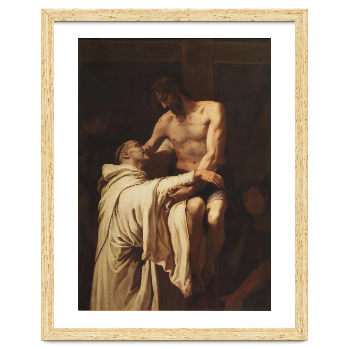 Francisco Ribalta / 'Christ Embracing Saint Bernard', ca.  1626, Spanish School, Oil on canvas.