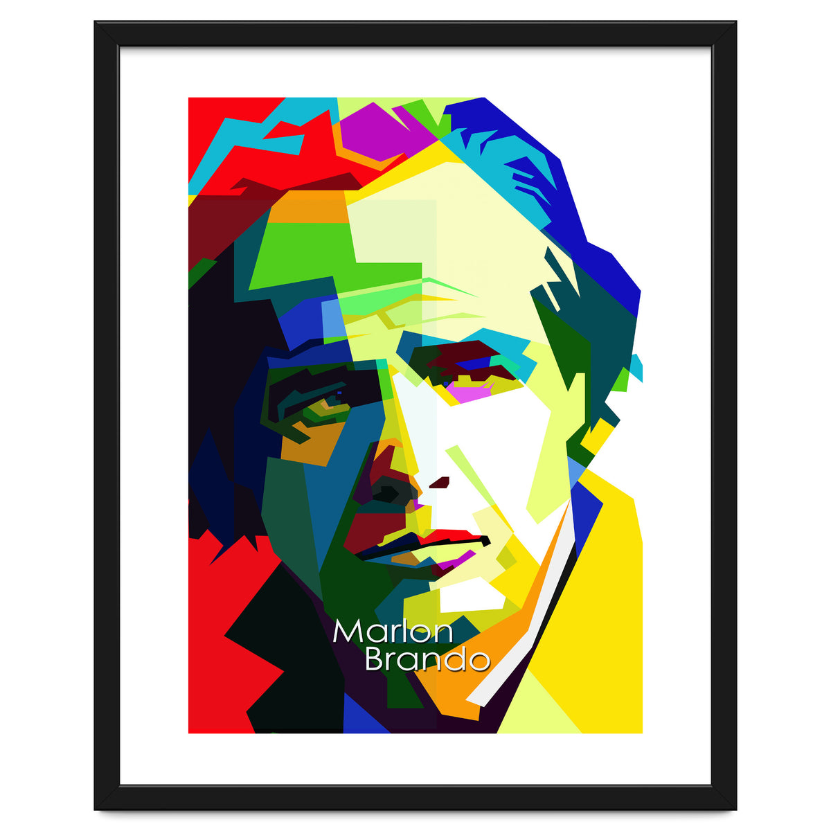 Marlon Brando Hollywood Legend Pop Art WPAP