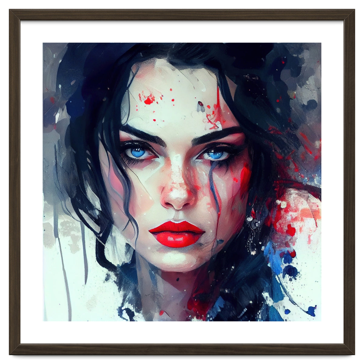Watercolor Modern Snow White