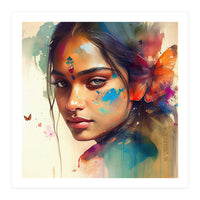 Butterfly Whisper Hindu Portrait (Print Only)