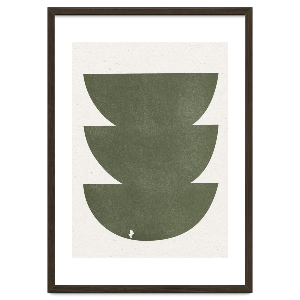 GREEN WATERCOLOR SHAPES NO.3