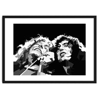 Robert Plant & Jimmy Page Black Illustration