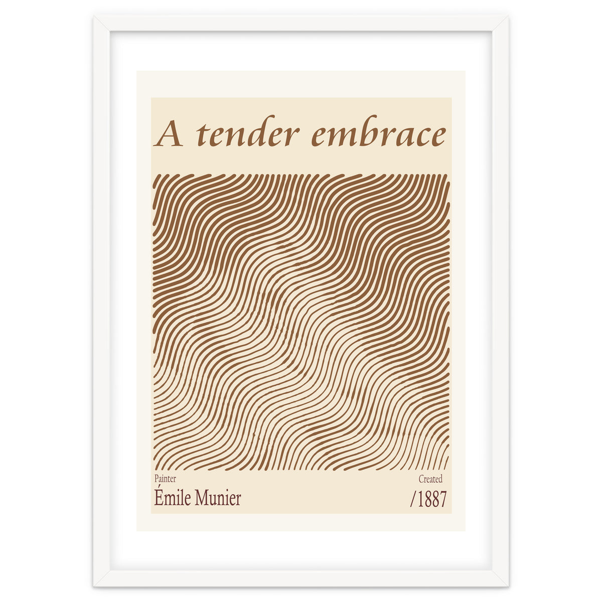 A Tender Embrace – Émile Munier (1887)