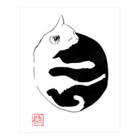 Ying yang Cat (Print Only)